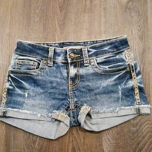 BKE denim jean shorts